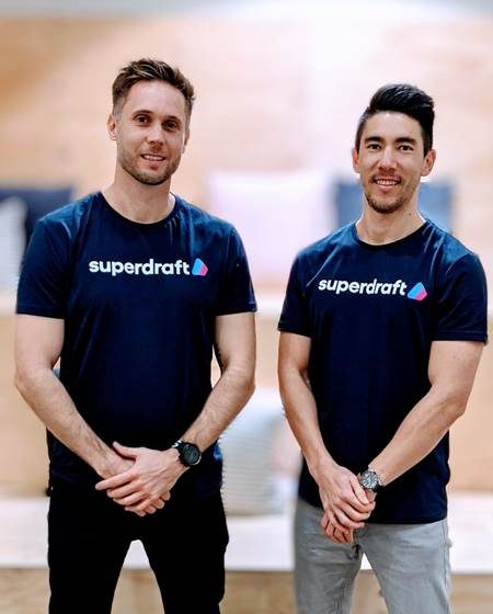 SuperDraft founders Mark Deacon & Jake Robinson