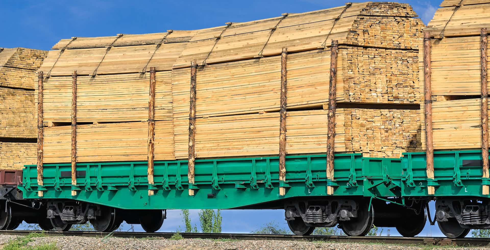 lumber delivery truck